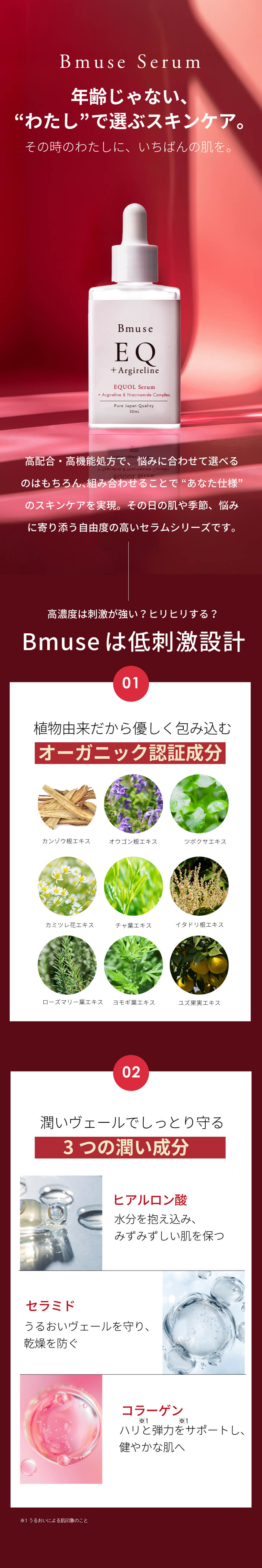 Bmuse Equol Serum エクオール美容液イメージ4