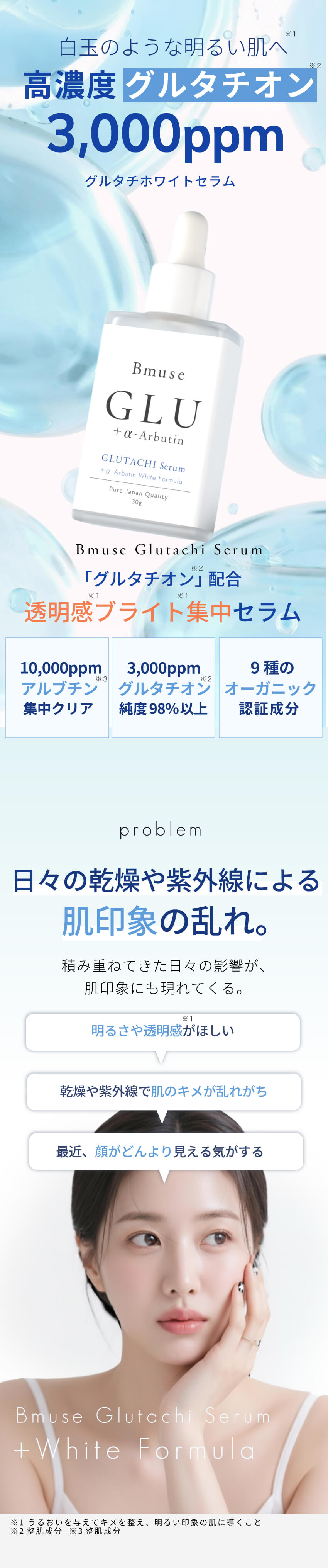 Bmuse Glutachi Serum 高濃度グルタチオン美容液イメージ1